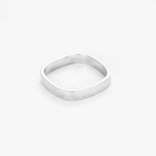 62 DINH VAN - Alliance carrée en or blanc 58 Facettes DV26290-1-62-2