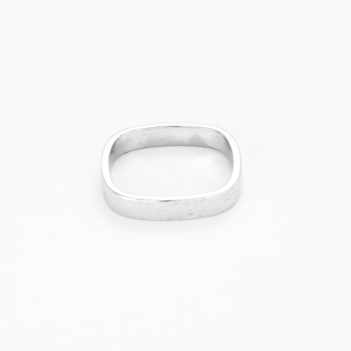 62 DINH VAN - Alliance carrée en or blanc 58 Facettes DV26290-1-62-2