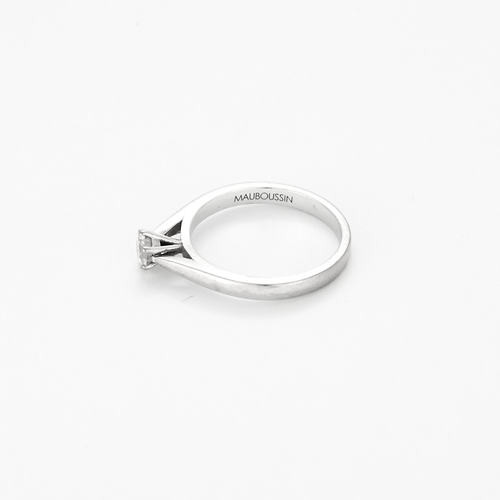 Mauboussin - Seks av deg - Ring Solitær i hvitt gull og diamanter