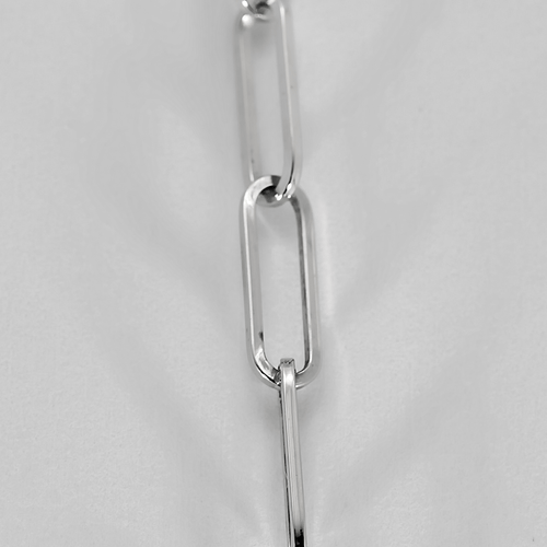 DINH VAN - R10 handcuff necklace in white gold