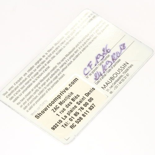 Mauboussin Ring The First Day White Gold and Diamonds