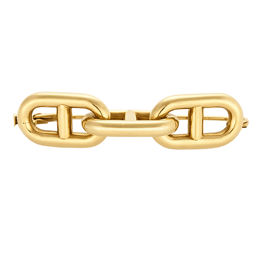 HERMÈS - Chaîne d'ancre - Yellow gold brooch