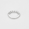Bague 50 Demie Alliance en or gris et diamants 58 Facettes DV26595-2