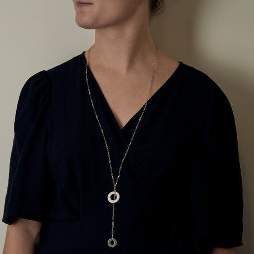 DINH VAN - Target - White gold negligée necklace