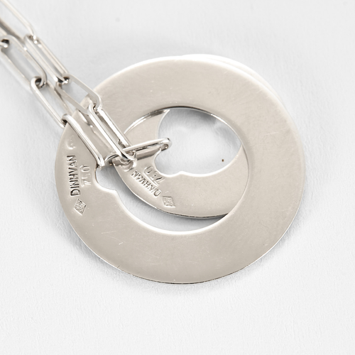 DINH VAN - Mål - Slarvig halsband i vitt guld