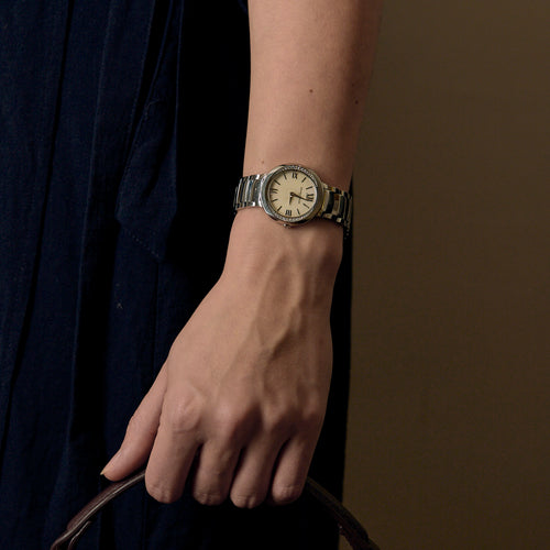 Baume et Mercier - Orologio da donna in acciaio e diamanti