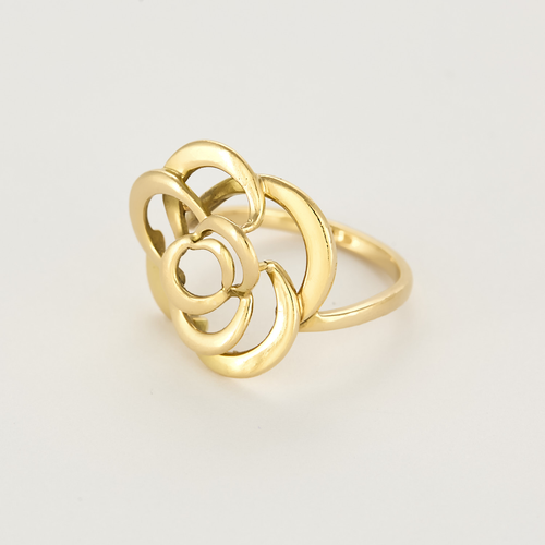 CHANEL - Camélia Thread - Yellow gold ring