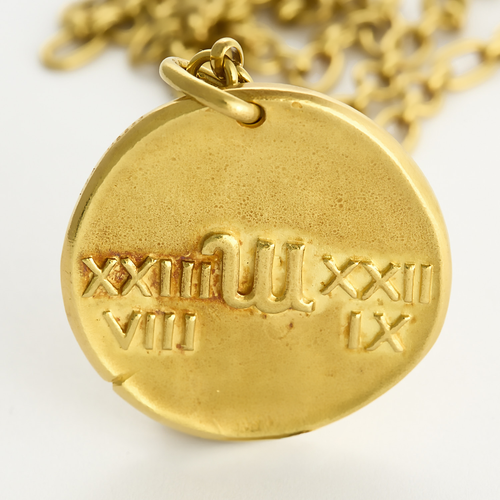 Van Cleef & Arpels - Georges Lenfant - Rara cadena y colgante del zodiaco "Virgen" en oro amarillo