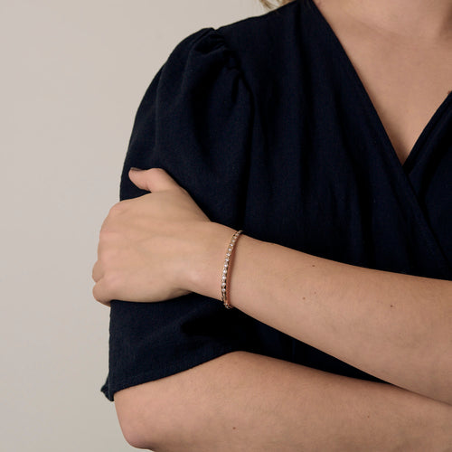 CHANEL - COCO CRUSH - Bracelet en or beige et diamants