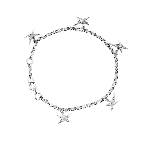 Mauboussin - Etoile divine - Bracelet en or gris et diamants