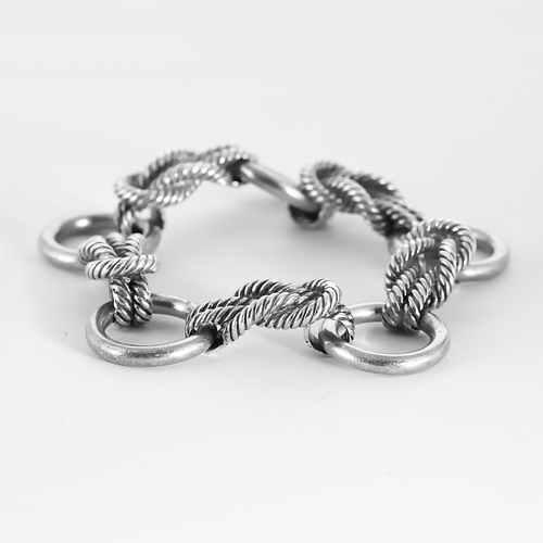 Hermès Audierne - Bracelet en argent. Vintage