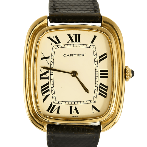 Montre CARTIER - Gondole Jumbo - Montre en or jaune à cadran tonneau et mouvement mécanique à remontage manuel 58 Facettes DV26878-3