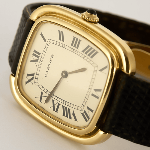 Montre CARTIER - Gondole Jumbo - Montre en or jaune à cadran tonneau et mouvement mécanique à remontage manuel 58 Facettes DV26878-3