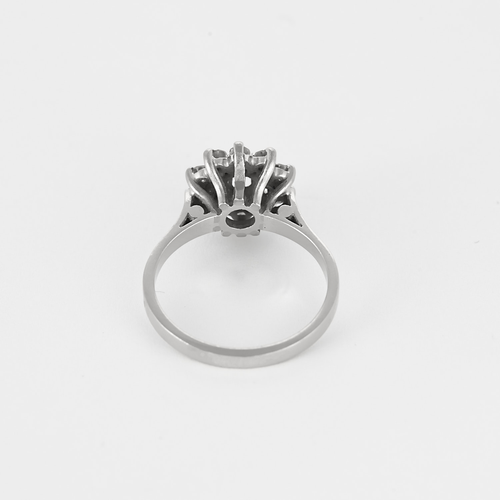 Ring Daisy in platinum and white gold with diamonds