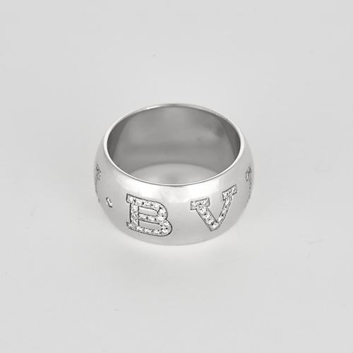 BULGARI – Monologo – Ring in white gold and diamonds
