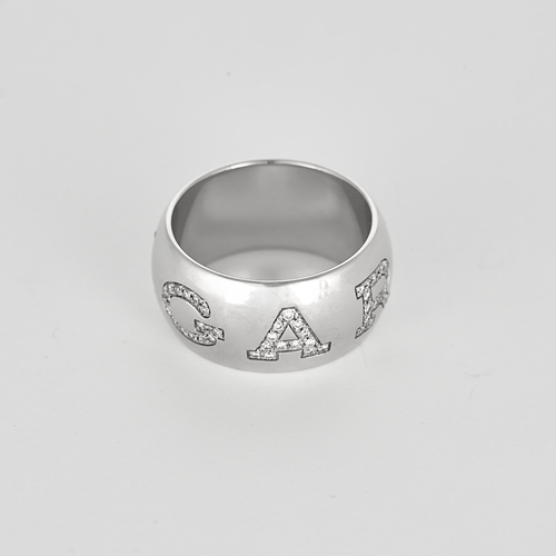 BULGARI – Monologo – Ring in white gold and diamonds