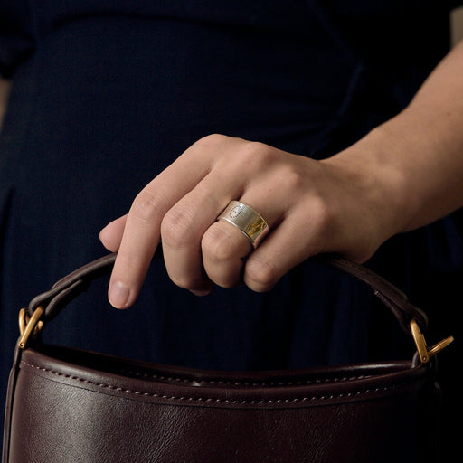 Hermès - Ribbon Ellipse - Ring in silver