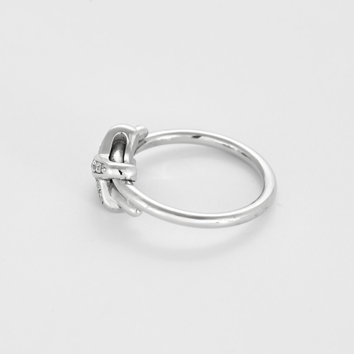 CHAUMET - Jeux de Liens - Pierścionek z białego złota i diamentów