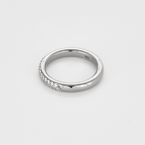 Bague 49,5 Alliance en or blanc et diamants 58 Facettes DV25308-1-495-6