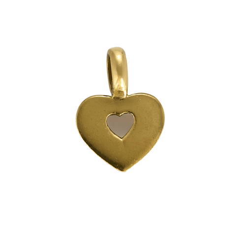 POIRAY - Secret Heart Pendant in yellow gold. Small.