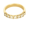 Bague 60.5 Alliance semi pavé en or jaune et diamants 58 Facettes DV23684-10