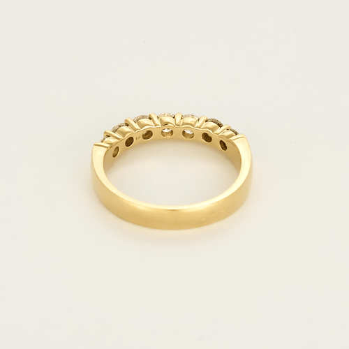 Bague 60.5 Alliance semi pavé en or jaune et diamants 58 Facettes DV23684-10