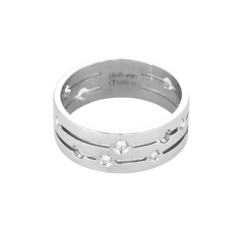 DINH VAN - PULSE - White gold and diamond ring