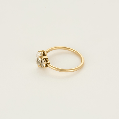 Bague 49 Bague en or rose et diamants 58 Facettes DV6585-1-49-2