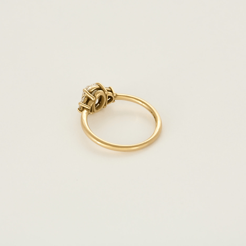 Bague 49 Bague en or rose et diamants 58 Facettes DV6585-1-49-2