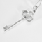 TIFFANY - Clef couronne- Moyen Modèle - Collier et pendentif en or gris et diamants