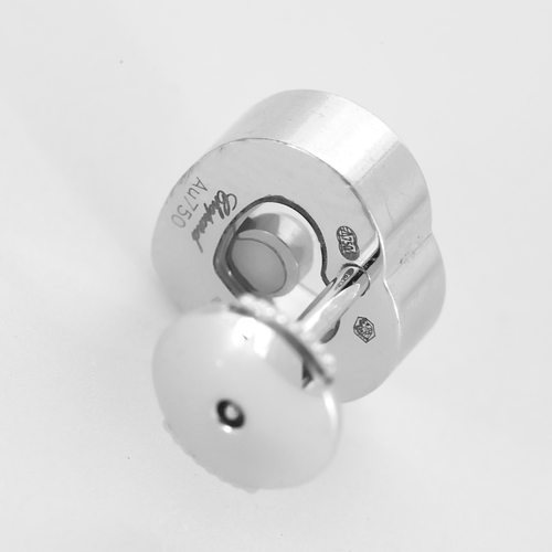 Chopard Náušnice Happy Diamonds z bílého zlata a diamantů