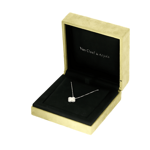 Van Cleef & Arpels - Vintage Alhambra - Ogrlica od belog zlata i sedefa.