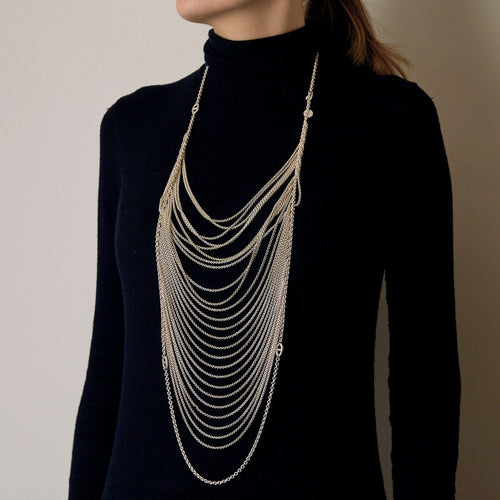 HERMES - Фарандол - Дълго колие в Сребро