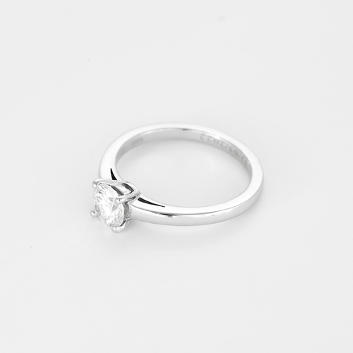 52.5 BULGARI - Bague Solitaire en platine et diamant 58 Facettes DV27071-1-525-6
