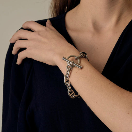 HERMES - "Chaîne d'Ancre" Bracelet Large Model in silver