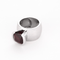 Bague 45.5 Importante bague en or blanc et Grenat Pyrope 58 Facettes DV15938-11-455-2