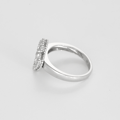 VAN CLEEF & ARPELS - 白金和钻石 Vintage Alhambra 戒指