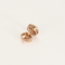 Paire de boutons d'oreilles or rose 14K émeraudes et diamants 58 Facettes DV27473-1