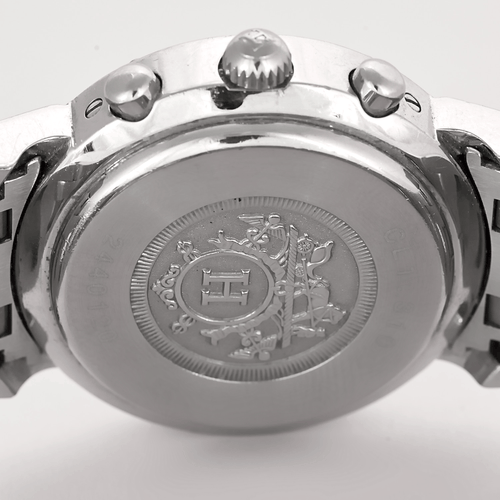 Hermès - Clipper Chrono - 圆形表壳石英机芯钢制手表