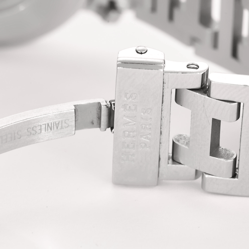 Hermès - Clipper Chrono - 圆形表壳石英机芯钢制手表