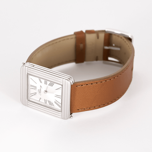 POIRAY - Première大号款 - 长方形表壳钢制手表