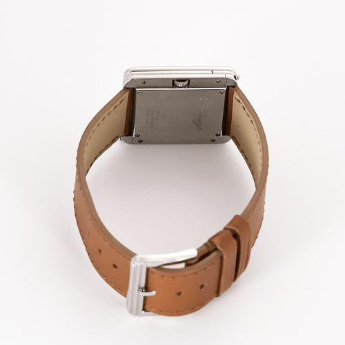 POIRAY - Première大号款 - 长方形表壳钢制手表