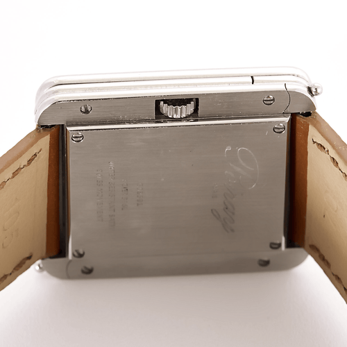 POIRAY - Première大号款 - 长方形表壳钢制手表