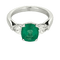 Bague 53.5 Bague en or blanc, émeraude et diamants 58 Facettes DV25209-1