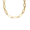 Charming yellow gold necklace with lozenge-shaped links