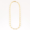 Charming yellow gold necklace with lozenge-shaped links