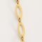 Charming yellow gold necklace with lozenge-shaped links