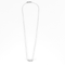 Collier Collier en or gris, platine et trois diamants. 58 Facettes DV25505-8