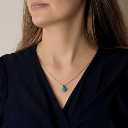 POMELLATO - Capri - Necklace in rose gold, turquoise and ruby