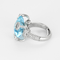 GUCCI - White gold ring, topaz and diamonds